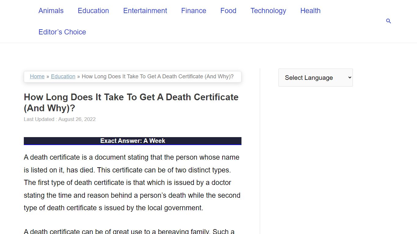 How Long Does It Take To Get A Death Certificate (And Why)?